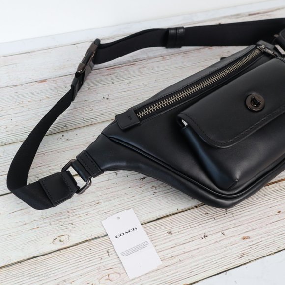 NWT Coach Heritage Leather Belt Bag Fanny Pack - Picture 3 of 10